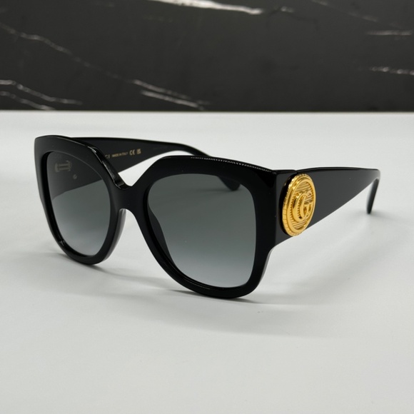 NEW GG1407S 001 OVERSIZED BLACK GREY WOMEN SUNGLASSES GUCCI main image 9